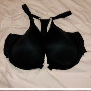 Black Victoria's Secret Racerback Demi Bra 38DD